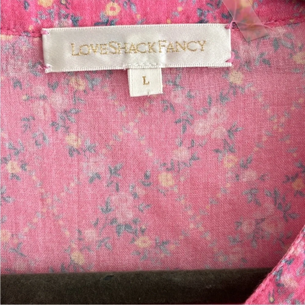 LoveShackFancy Floral Cotton Top NEW - Picture 4 of 7